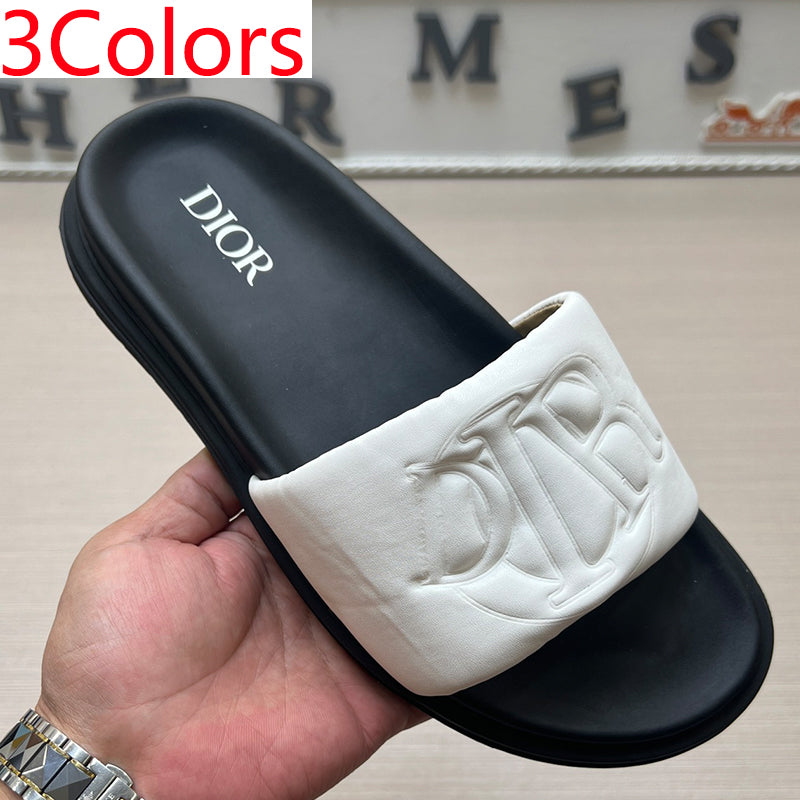 54D167Z  High quality leather slippers