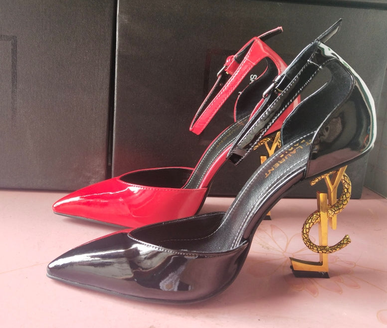 1: 1 High -quality leather high heels（patent leather） 2XSL158Z