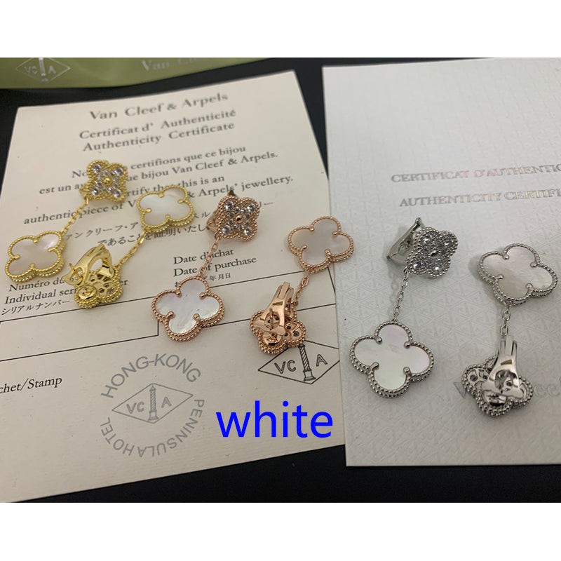 1XVA189E  (High quality 2 flower earrings)