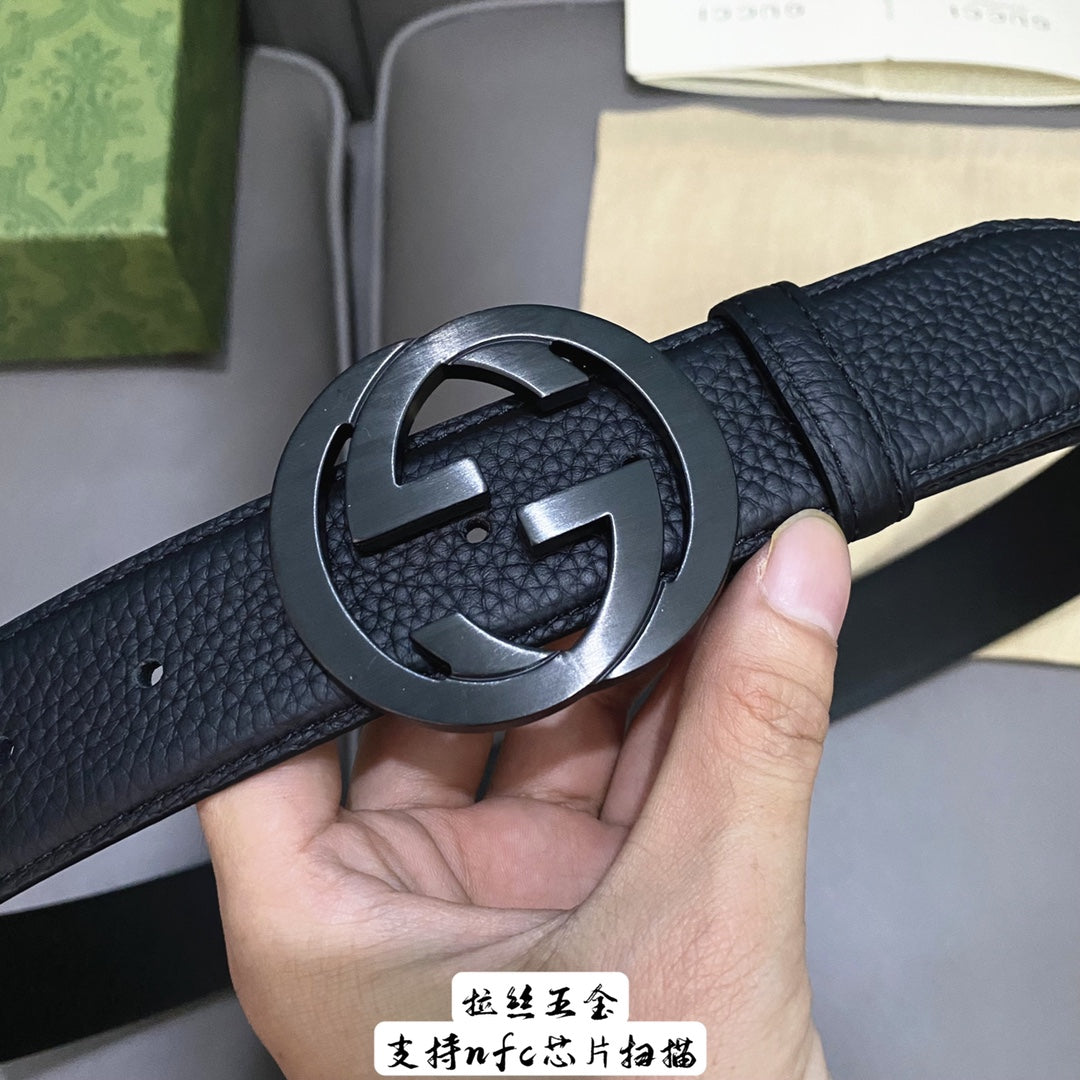 14B22P   (High quality leather belt With full package)