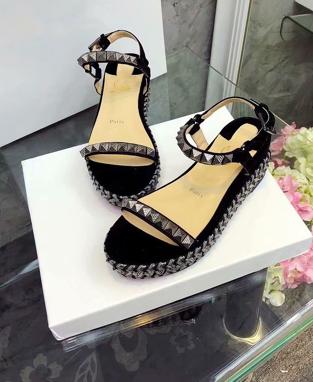 J4A59Z  High quality leather sandals 6cm