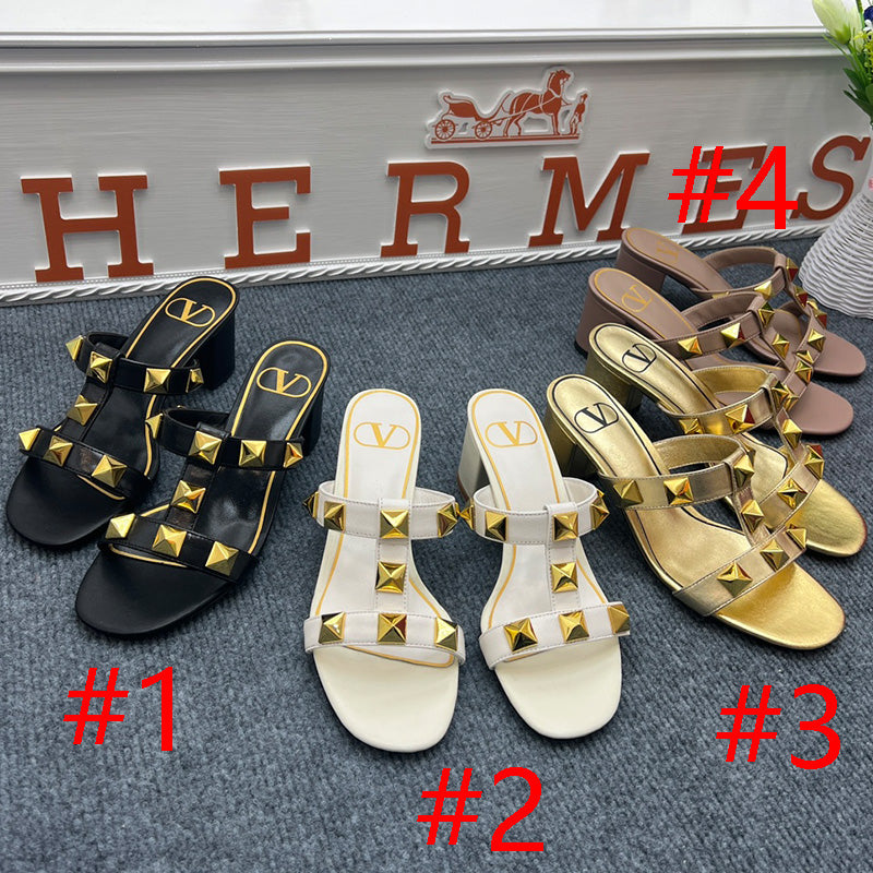 1: 1 High quality leather sandals 5YVL65Z