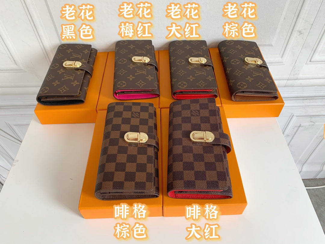 1XE73B Fashionable leather wallets with package