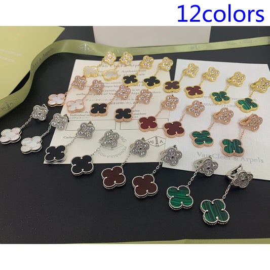 1XVA189E  (High quality 2 flower earrings)