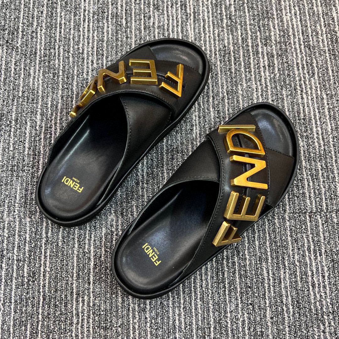 1: 1 High quality leather sandals 5YF93Z