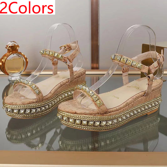 J4A51Z  High quality leather sandals 6cm