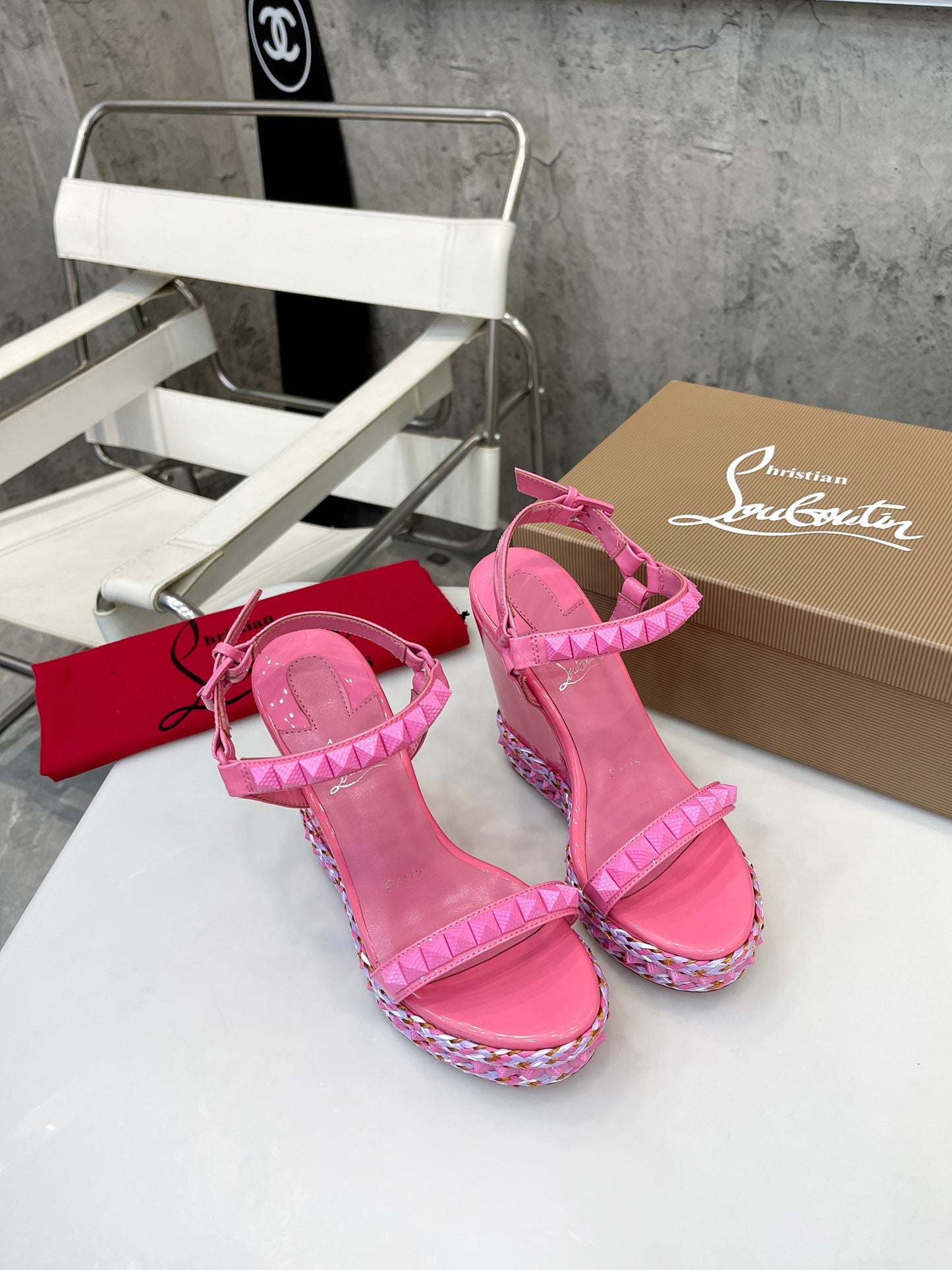 J4A40Z  High quality leather sandals 12cm heel