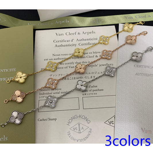 5XVA201K ( High quality bracelets 5 flowers normal size1.5cm flower)