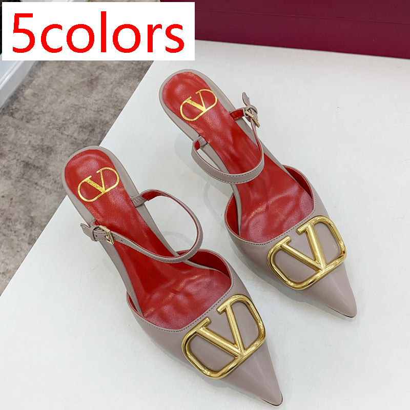 1:1 High quality leather slippers 2YVL28Z