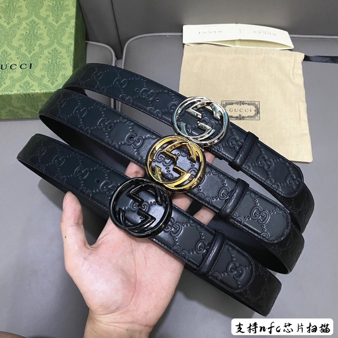 14B14P   (High quality leather belt With full package)