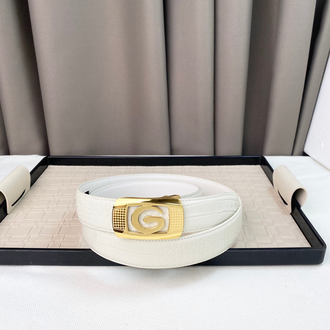 14B112P   (High quality leather belt With full package)