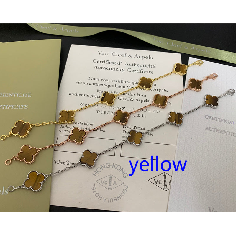 5XVA180K  (High quality bracelets 5 flowers normal size1.5cm flower)