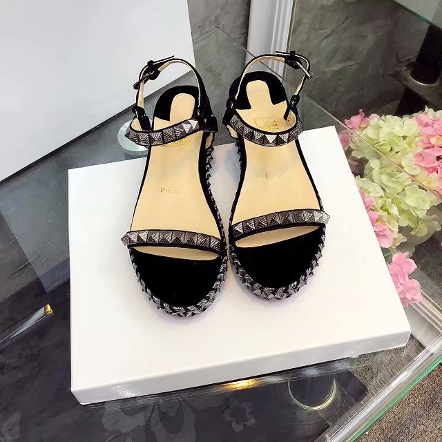 J4A59Z  High quality leather sandals 6cm