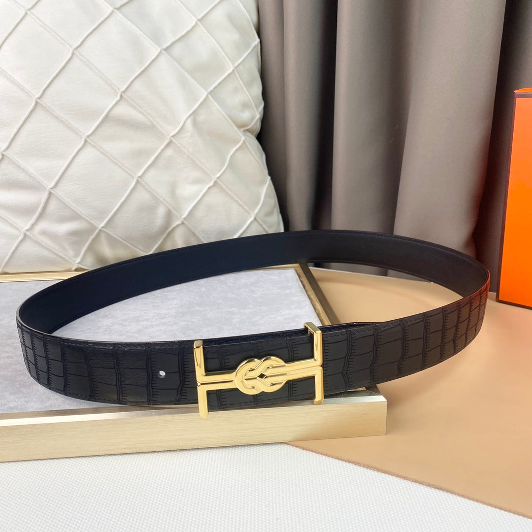 1: 1 High -quality head layer leather belt  1YH11P