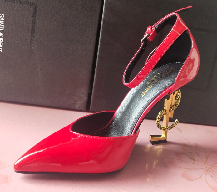 1: 1 High -quality leather high heels（patent leather） 2XSL158Z