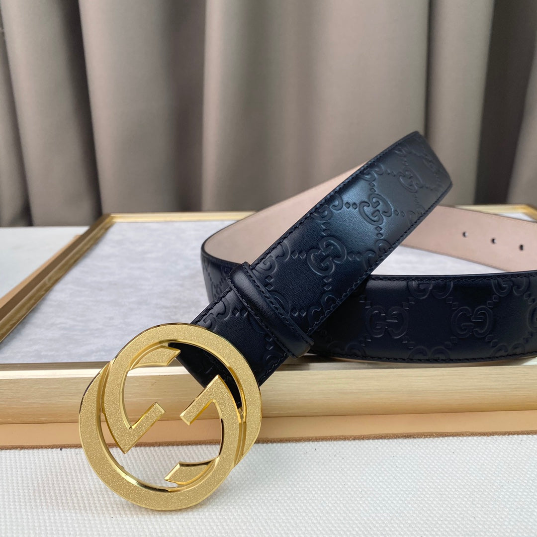 14B103P   (High quality leather belt With full package)