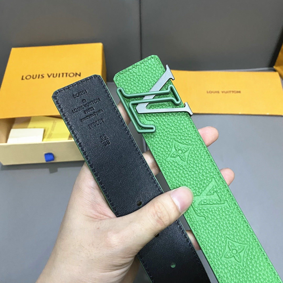 1YE67P  1: 1 High -quality cowhide double -sided belt