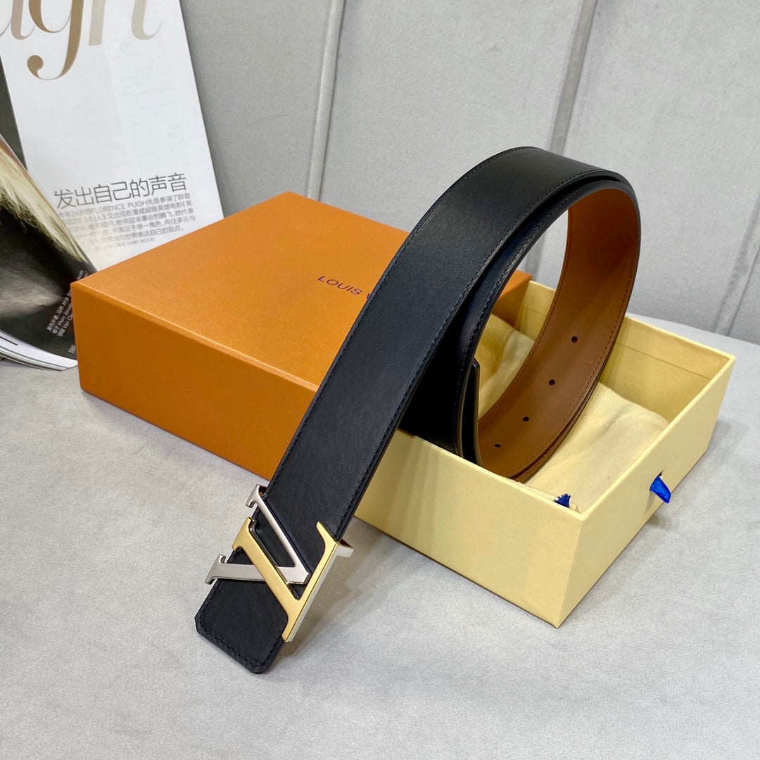 1YE65P  1: 1 High -quality cowhide double -sided belt