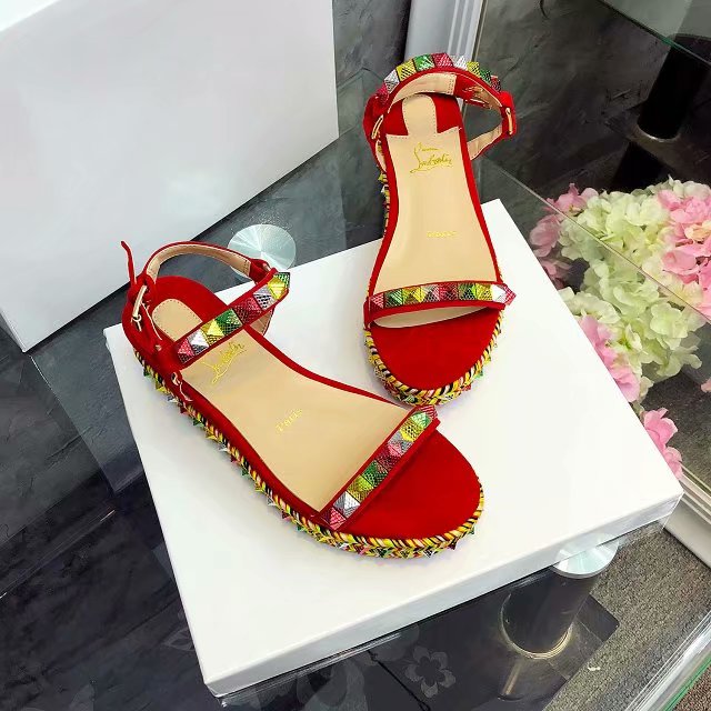 J4A57Z  High quality leather sandals 6cm