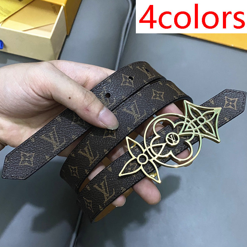 1YE66P 1: 1 High -quality cowhide double -sided belt