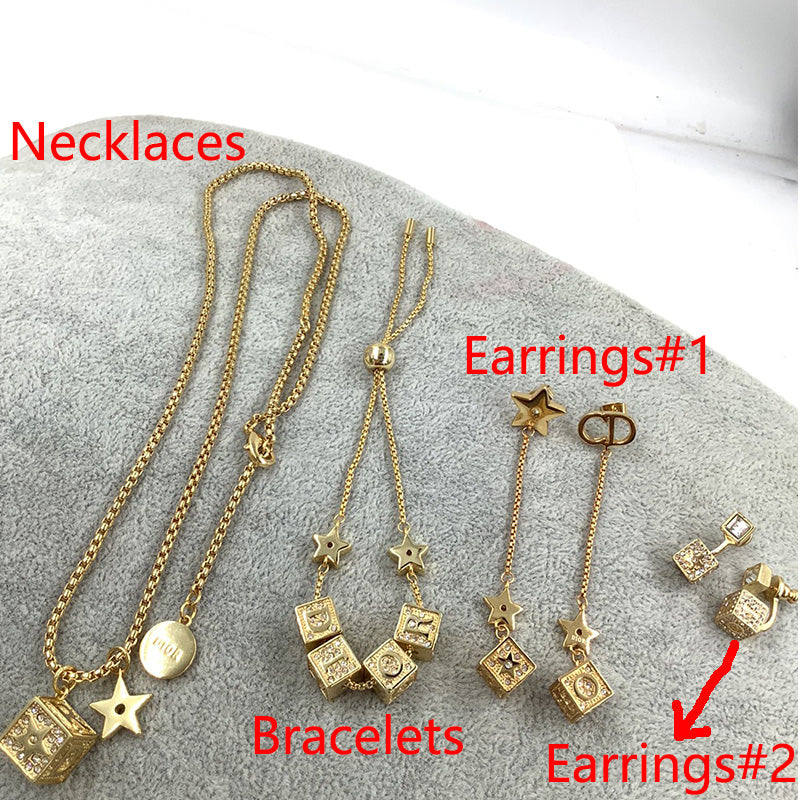 1YD253X  Fashion high -quality Necklaces Earrings Bracelets