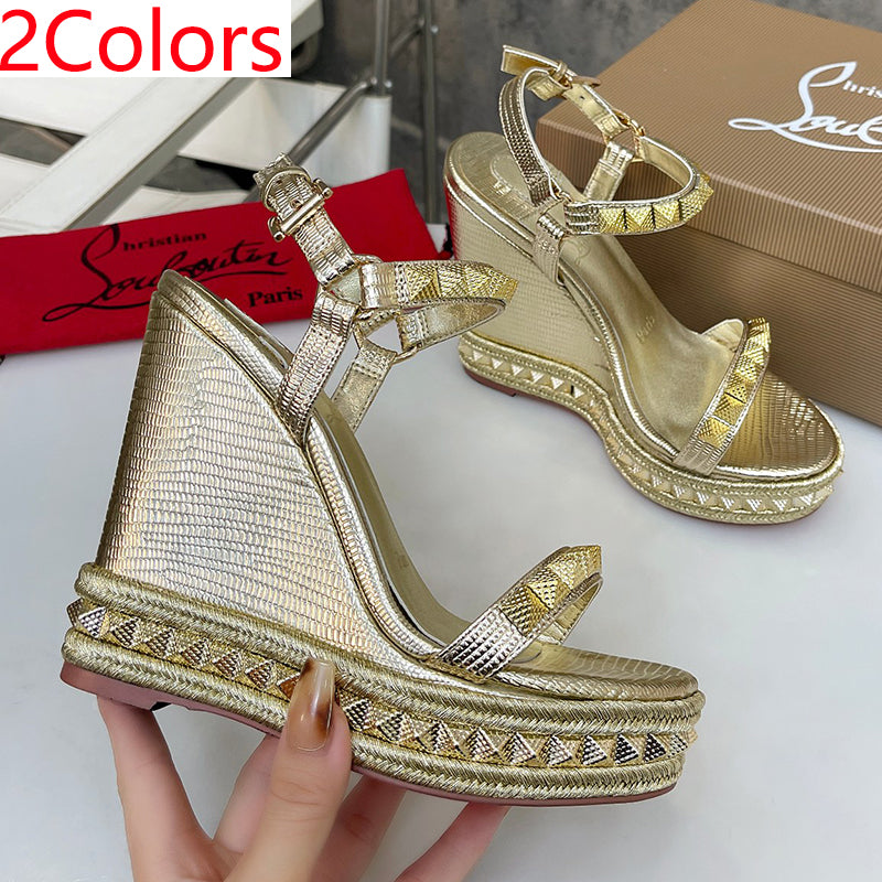 J4A42Z  High quality leather sandals 12cm heel