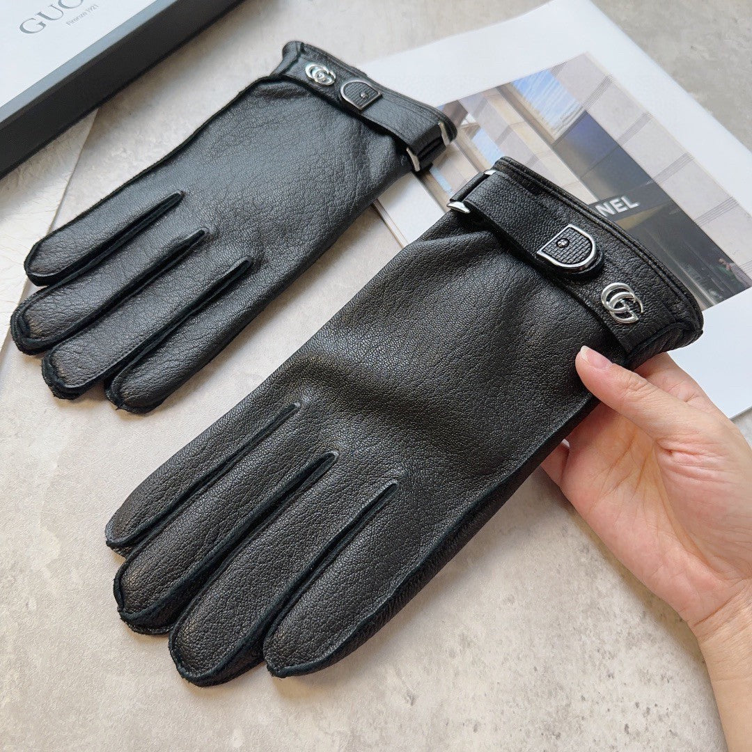 14B58S   High quality fashionable sheepskin gloves