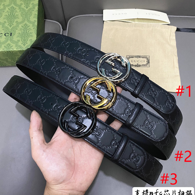 14B14P   (High quality leather belt With full package)