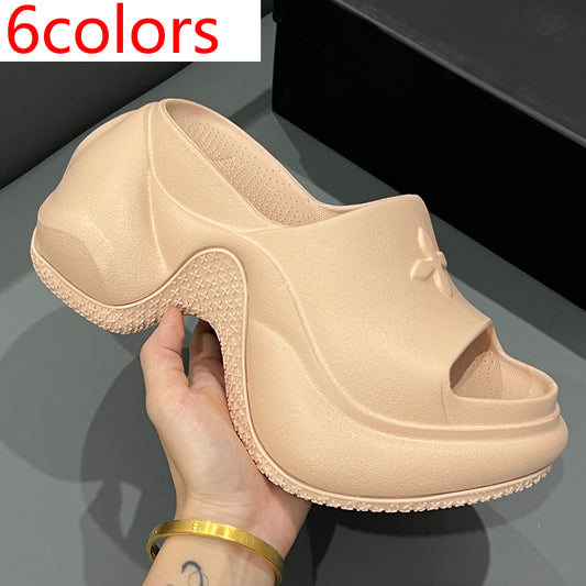 14A14Z   fashion slippers  Heel height 7.5cm 9.5cm