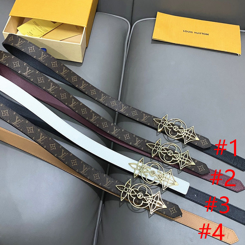 1YE66P 1: 1 High -quality cowhide double -sided belt