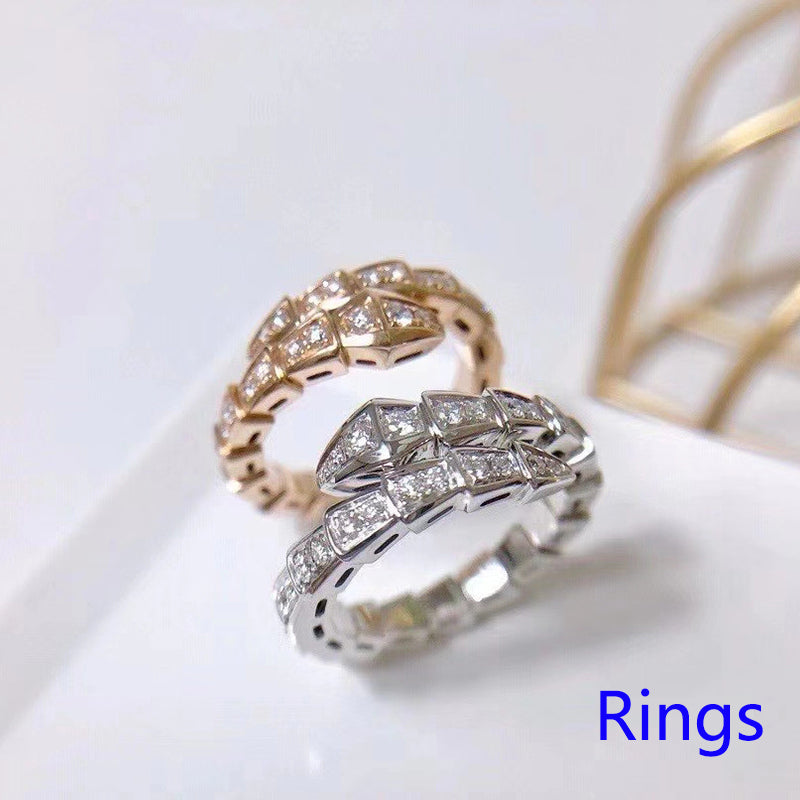 1XI57K （2circle  Fashion high -quality rings earrings Bracelets Necklaces with dust bags）