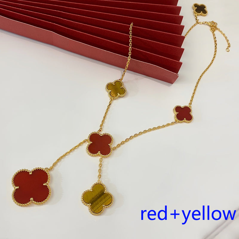 5XVA182K (High quality 6 flowers necklaces)