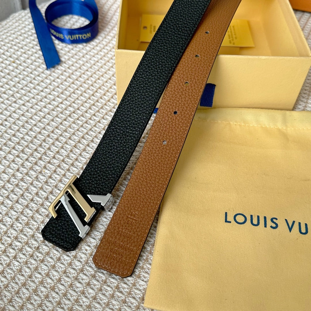 1YE72P  1: 1 High -quality cowhide double -sided belt