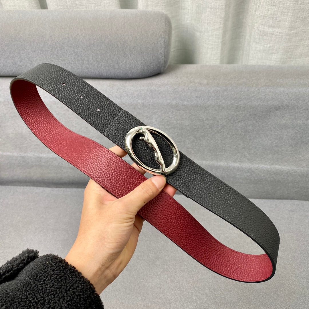 1: 1 High -quality head layer leather belt 1YA59P