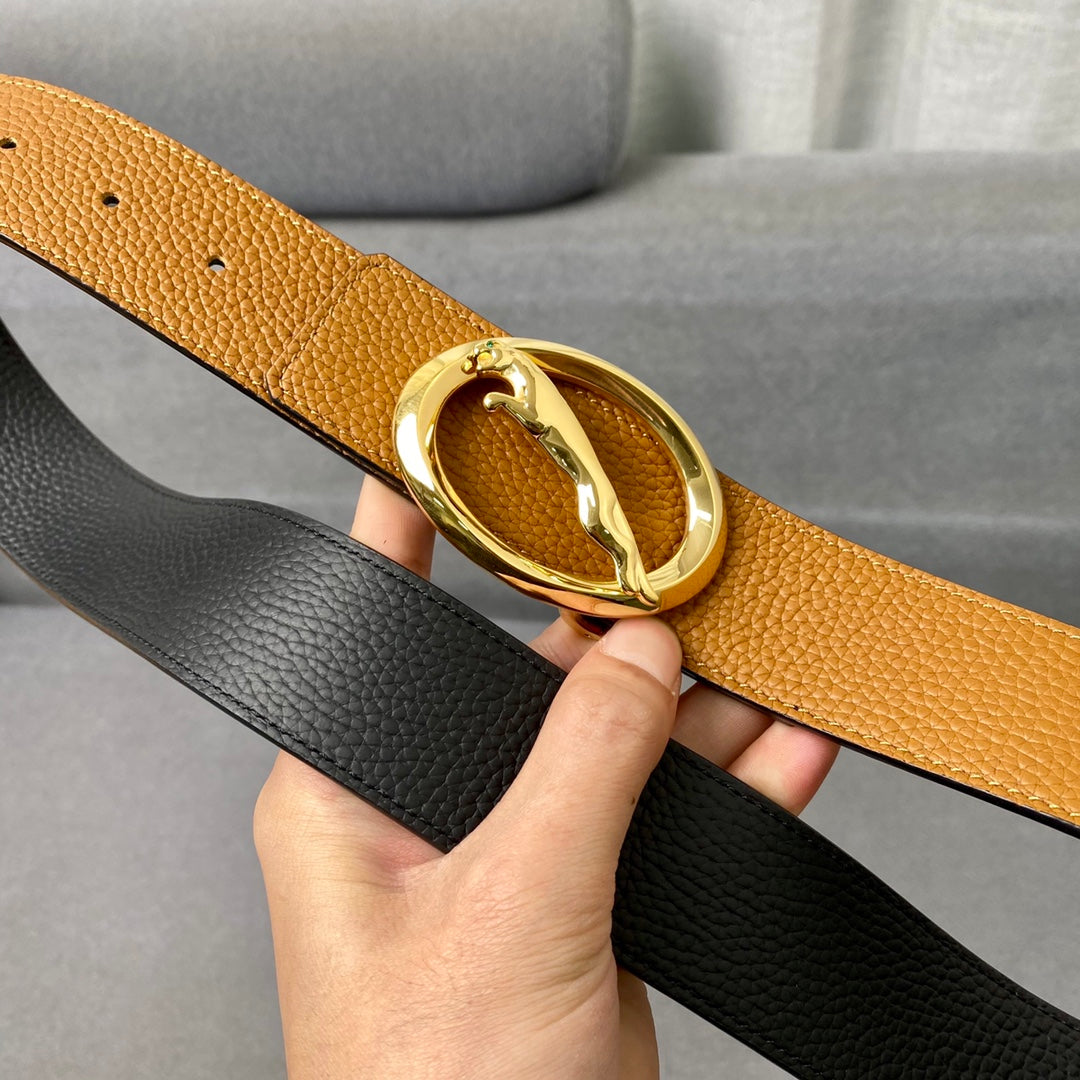 1: 1 High -quality head layer leather belt 1YA59P