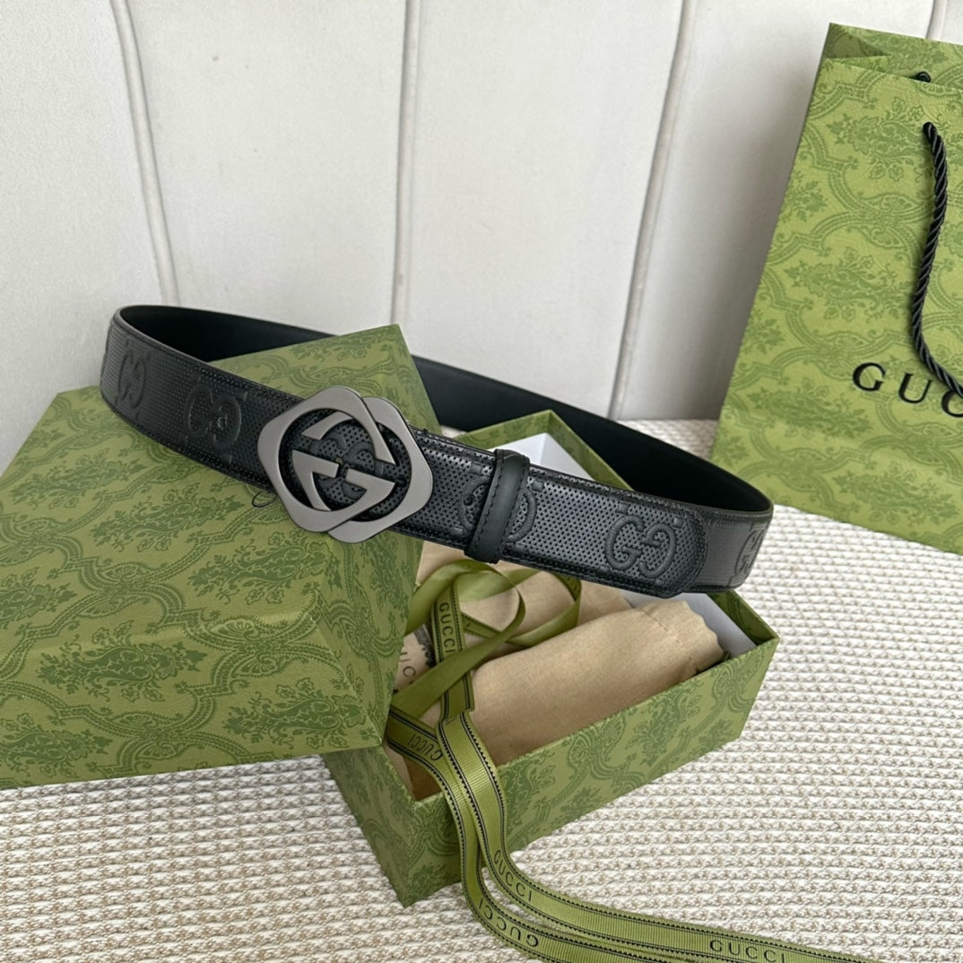 14B147P (High quality leather belt With full package)