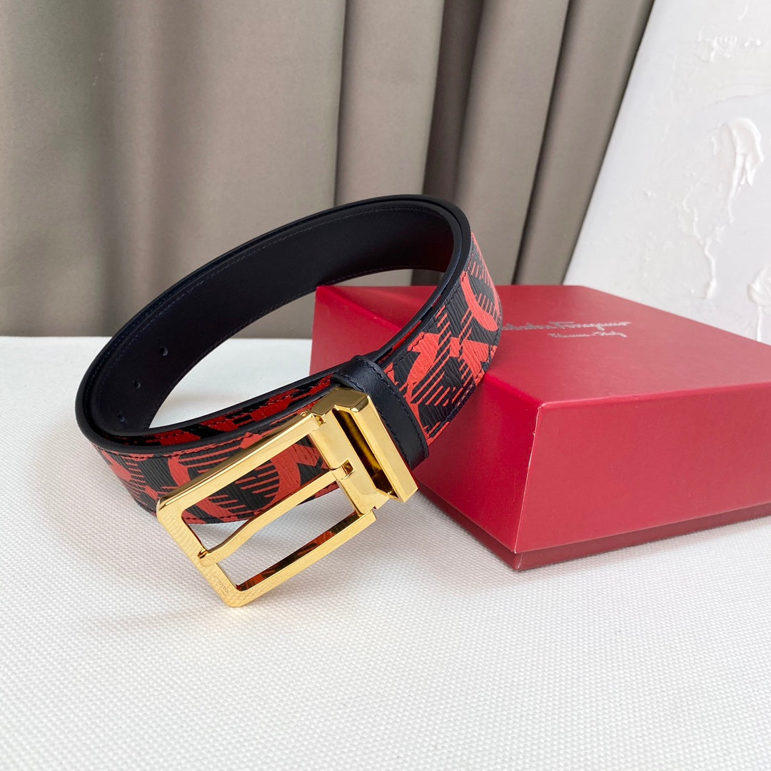 1: 1 High -quality head layer leather belt  1YA16P