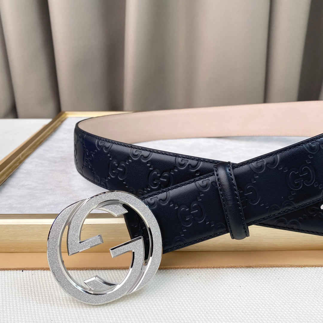 14B103P   (High quality leather belt With full package)