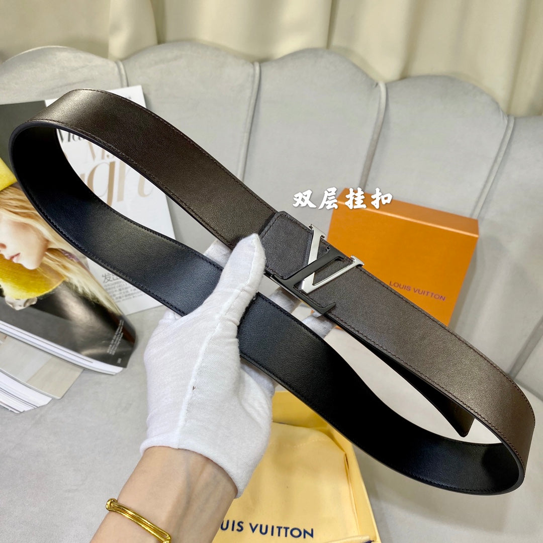 1YE65P  1: 1 High -quality cowhide double -sided belt