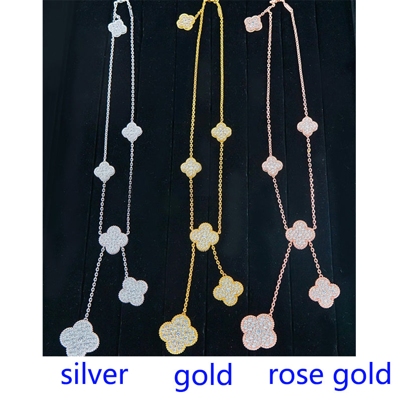 5XVA182K (High quality 6 flowers necklaces)