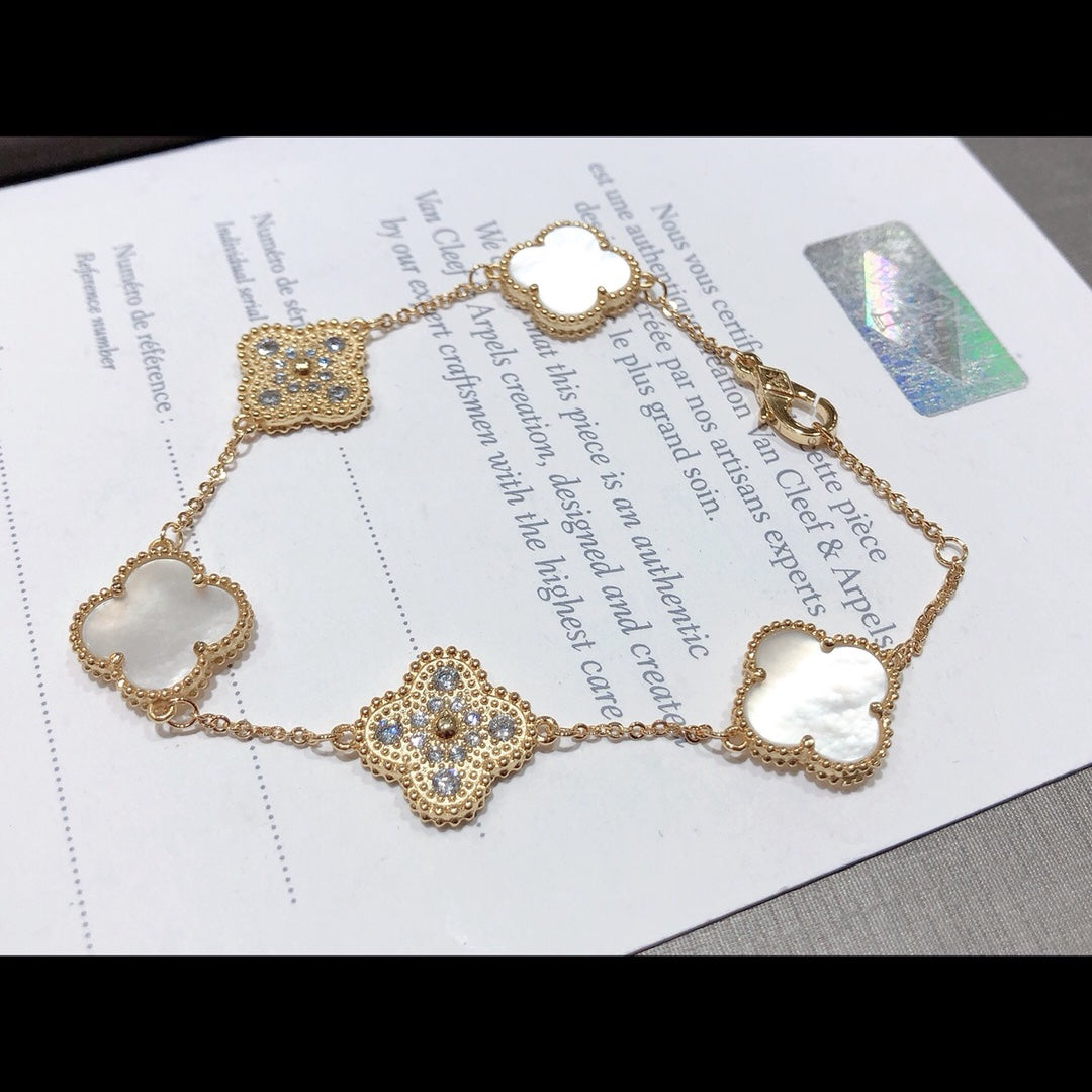 5XVA179K (High quality bracelets 5 flowers normal size1.5cm flower)