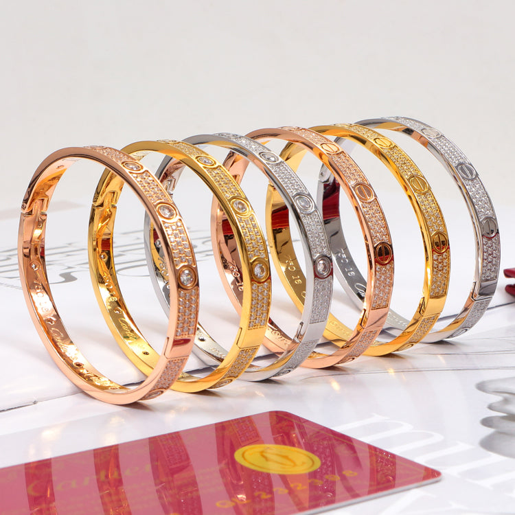 BK3K High quality 3-row diamond bracelet