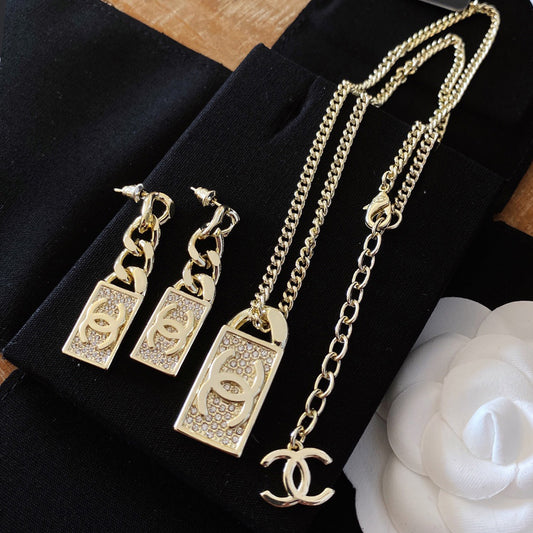 1NC114X Fashionable high -quality necklace  earrings