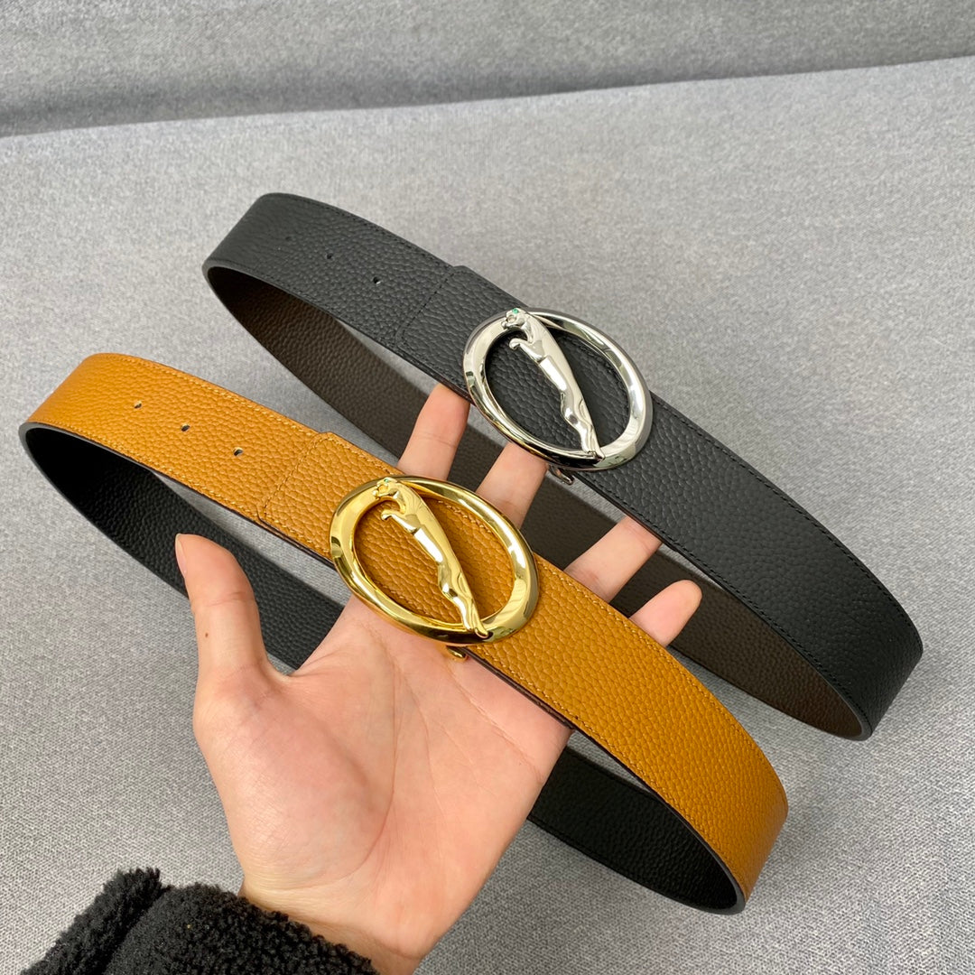 1: 1 High -quality head layer leather belt 1YA59P