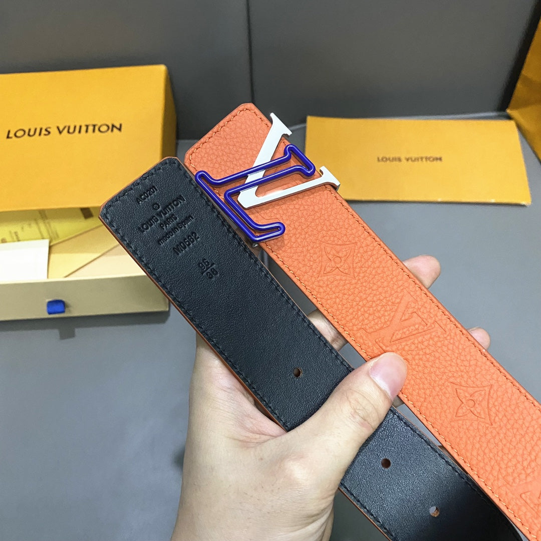 1YE67P  1: 1 High -quality cowhide double -sided belt