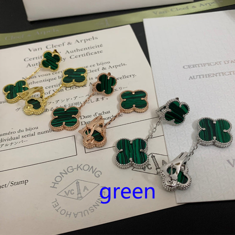 1XVA188E  (High quality 2 flower earrings)