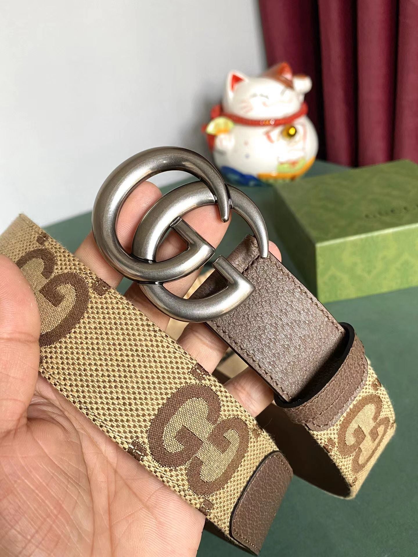 JXB122P (High quality leather belt With full package)