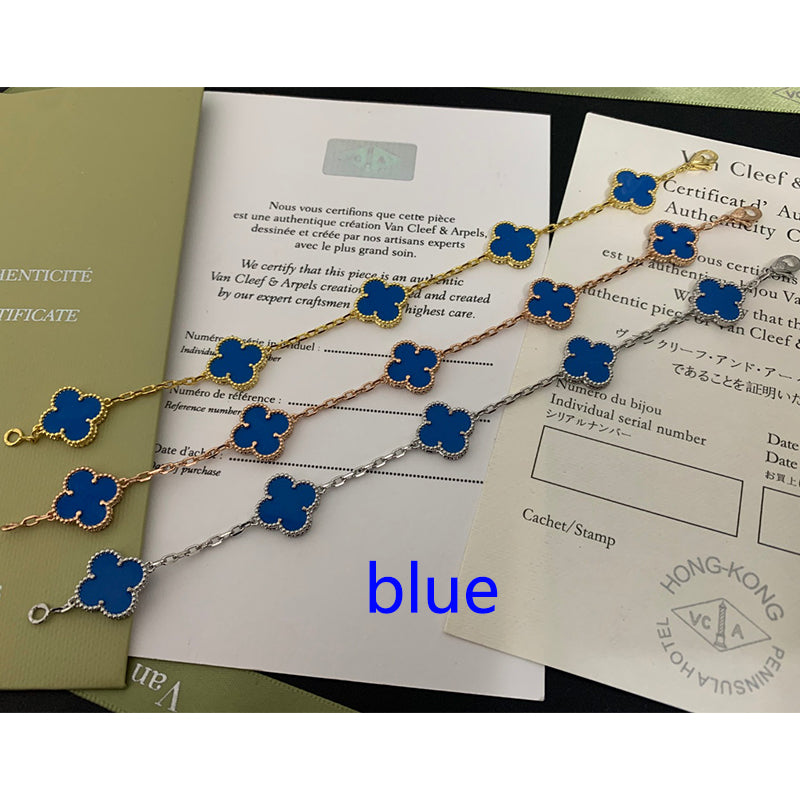 5XVA180K  (High quality bracelets 5 flowers normal size1.5cm flower)