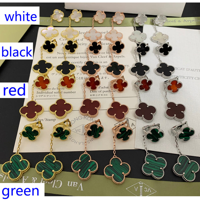 1XVA188E  (High quality 2 flower earrings)