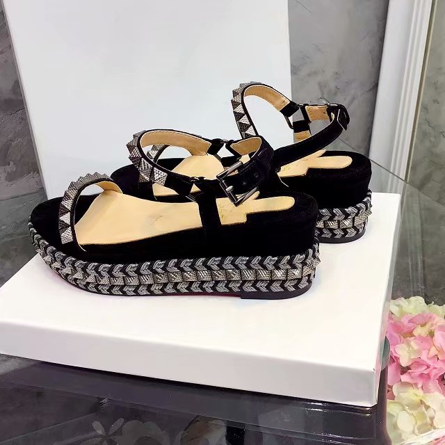 J4A59Z  High quality leather sandals 6cm